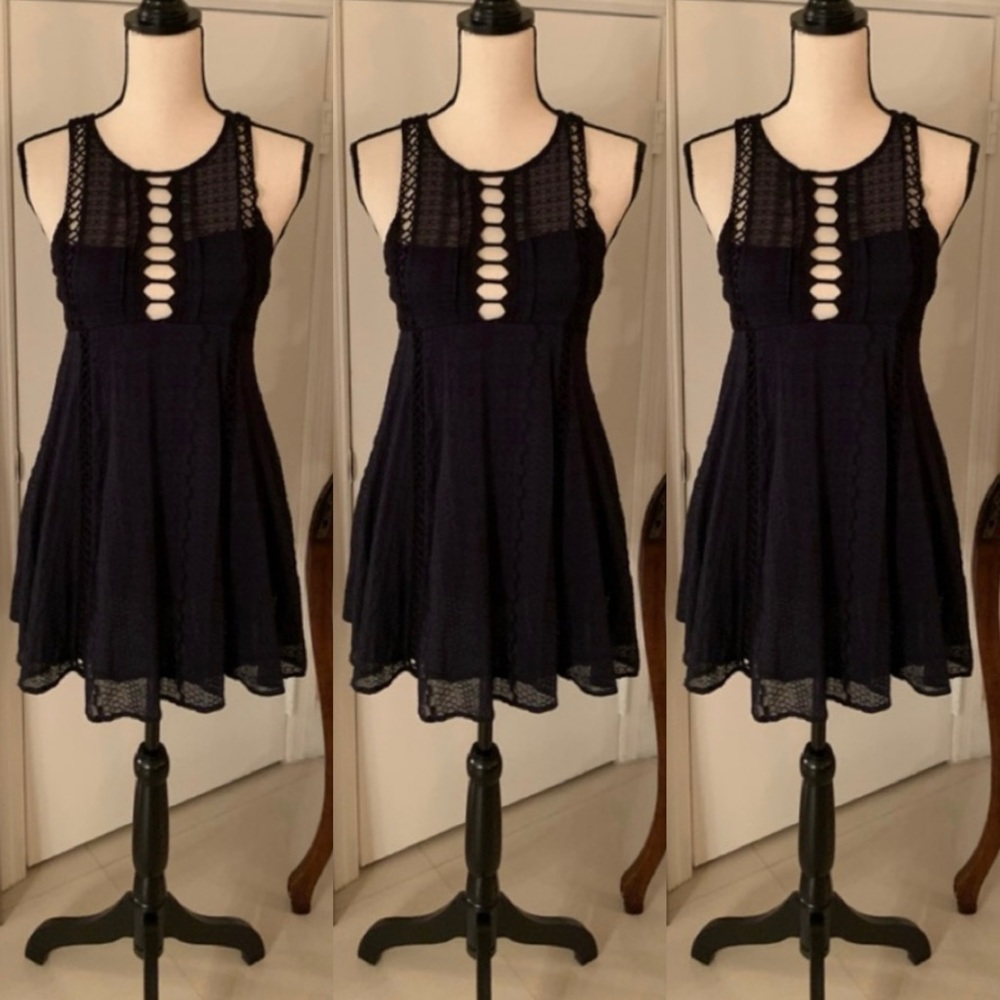 Free People Lace Trim Dress